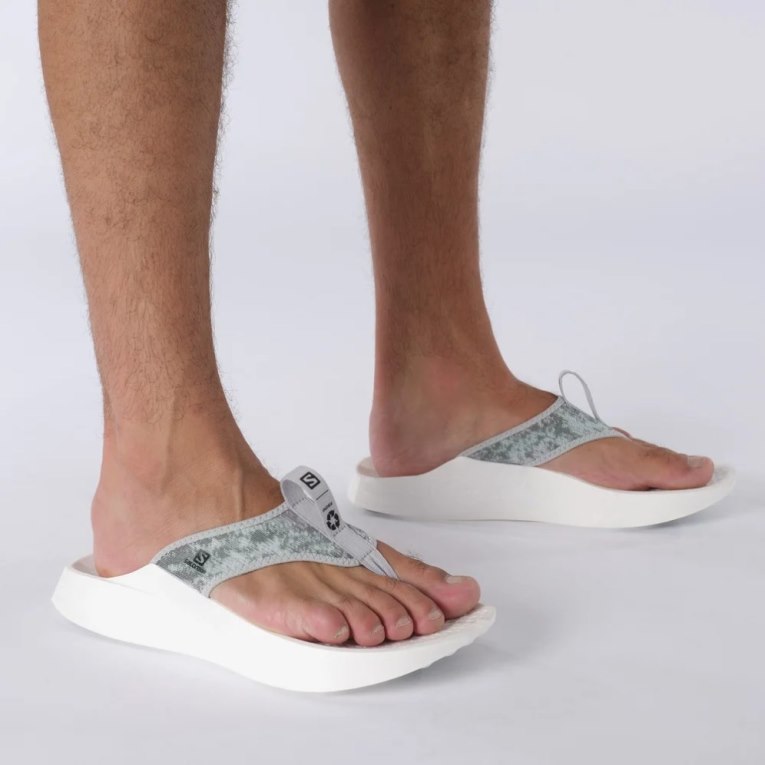 Salomon Index Break Men's Flip Flops White | CA 23M10